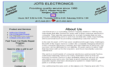 Desktop Screenshot of jotselectronics.com